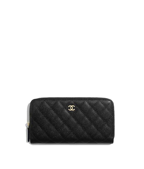 chanel large zip wallet|chanel classic long zipped wallet.